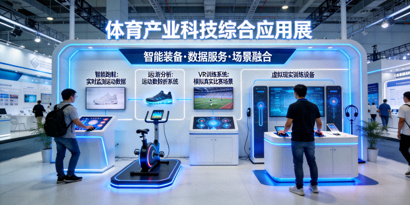 体育产业博览会上的科技产品展示 - 产业综合应用