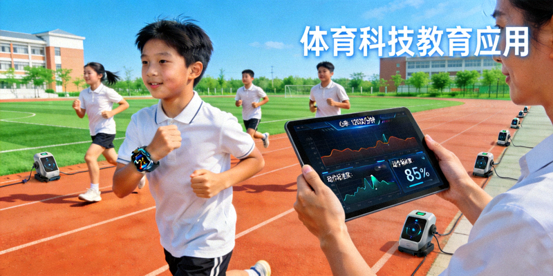 学校体育课堂使用智能设备进行教学 - 体育科技教育应用